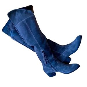 Dolce Vita Grey Suede Over the Knee Boots Size 6.5 EUC
